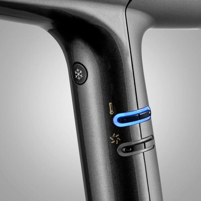 BaByliss Pro Falco Digital Hair Dryer 2000W Professional Fast Drying Nozzle Grey/Gold