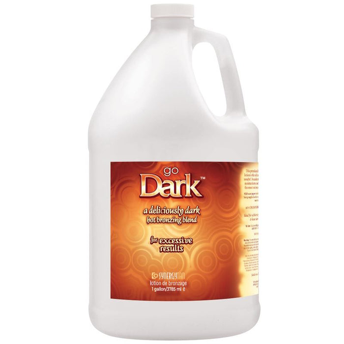 Synergy Tan Go Dark Salon Tanning Lotion Hot Bronzer - 1 Gallon