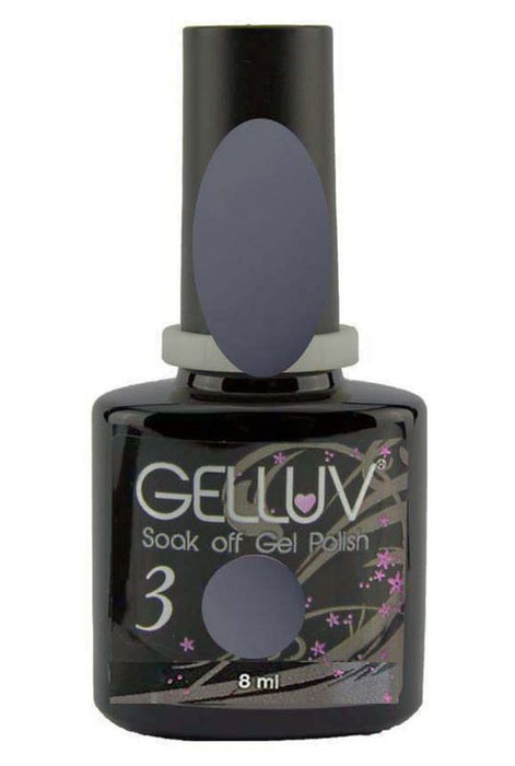 Gelluv Nail Polish UV LED Spring Collection Lasting Soak Off Gel 8ml - Dark Grey