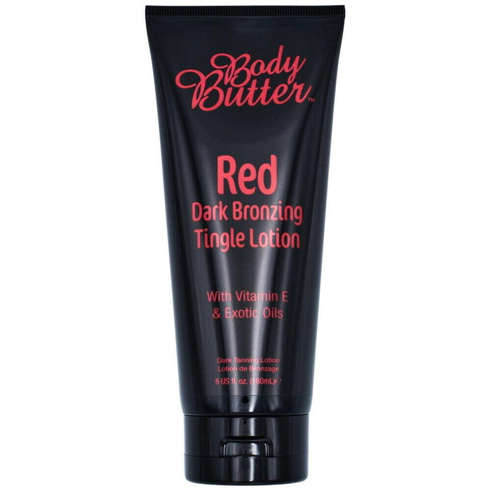 Body Butter Red Dark Bronzing Tingle Lotion de bronzage 180 ml