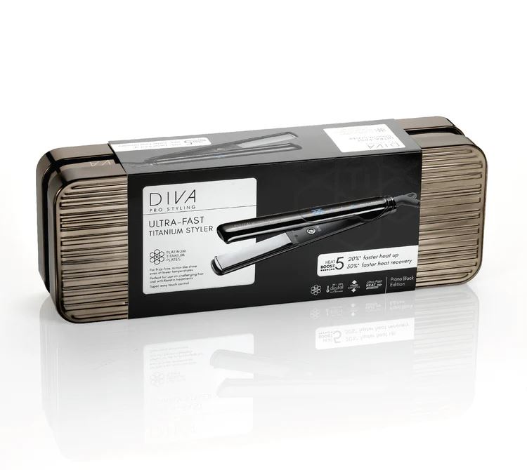 Diva Pro Ultra Fast Platinum Titanium Hair Styler
