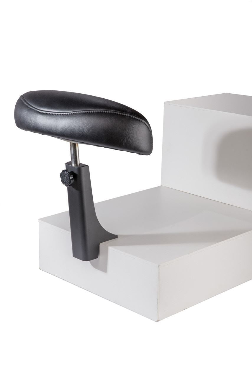 Belava Mounting Pedicure Foot Rest Black – Adjustable Salon Pedicure Footrest