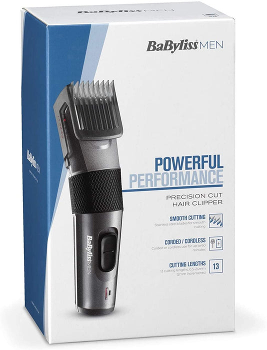 Babyliss 7756U Tondeuse à cheveux pour hommes avec cordon de coupe de précision/sans fil