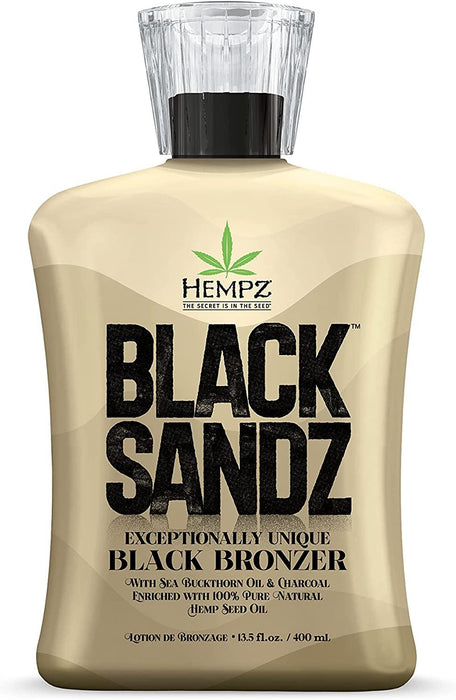 Lotion bronzante Hempz Black Sandz, poudre bronzante noire exceptionnellement unique