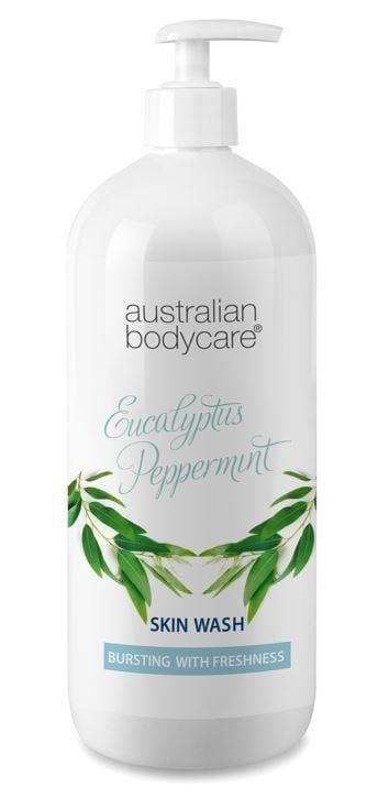 Australian Bodycare Skin Wash Natural Eucalyptus Peppermint Refreshing Gel Fragrance