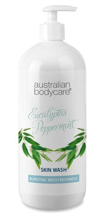 Australian Bodycare Skin Wash Natural Eucalyptus Peppermint Refreshing Gel Fragrance 1000ML