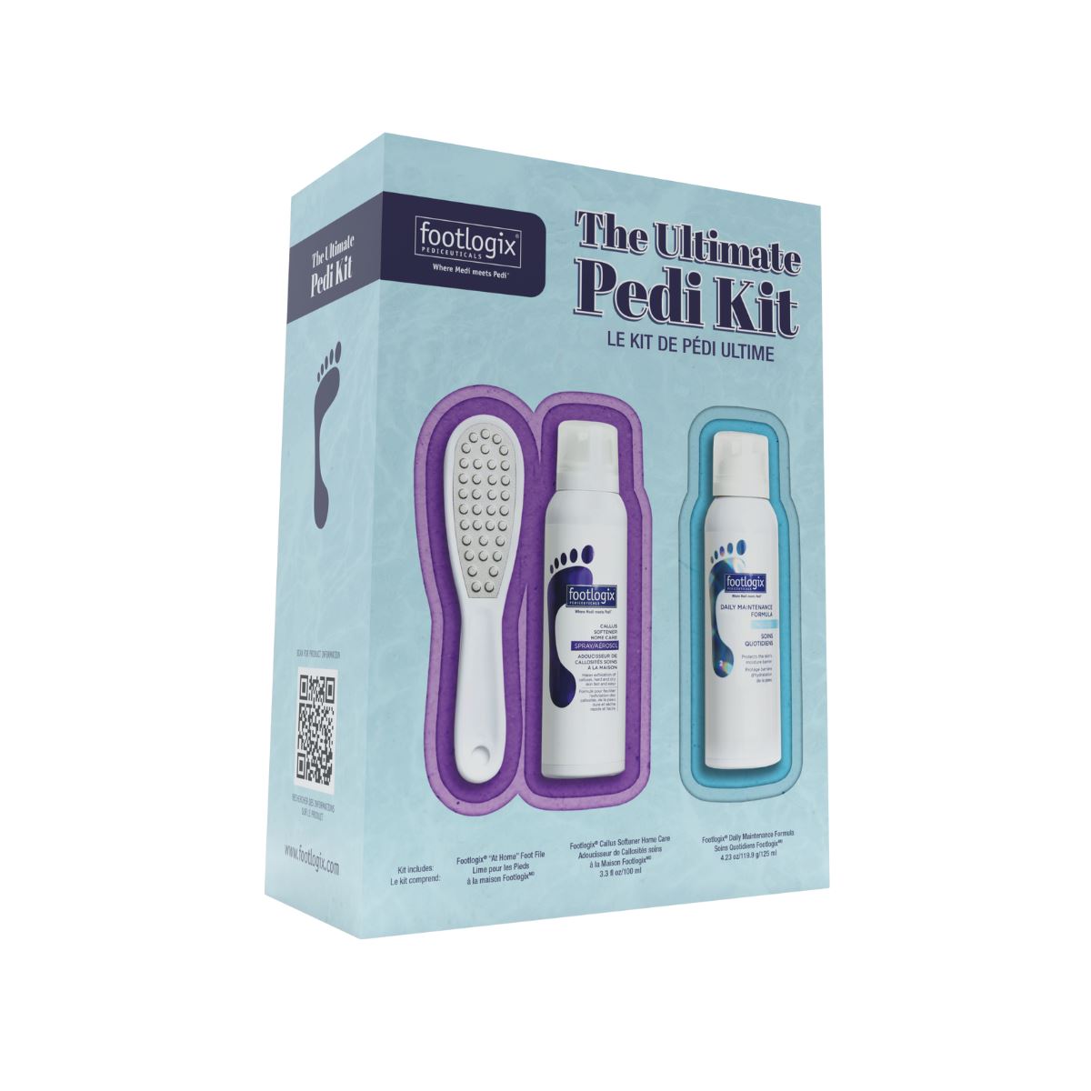 Footlogix Try & Believ Kit - Foot File Callus Remover And Dry Skin Formula