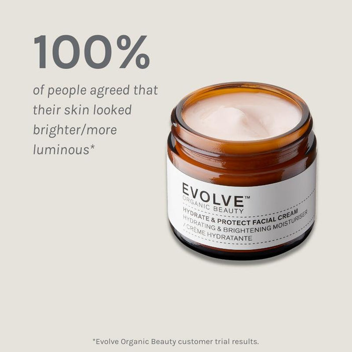 Evolve Organic Beauty Hydrate & Protect Facial Cream Moisturiser 60ml
