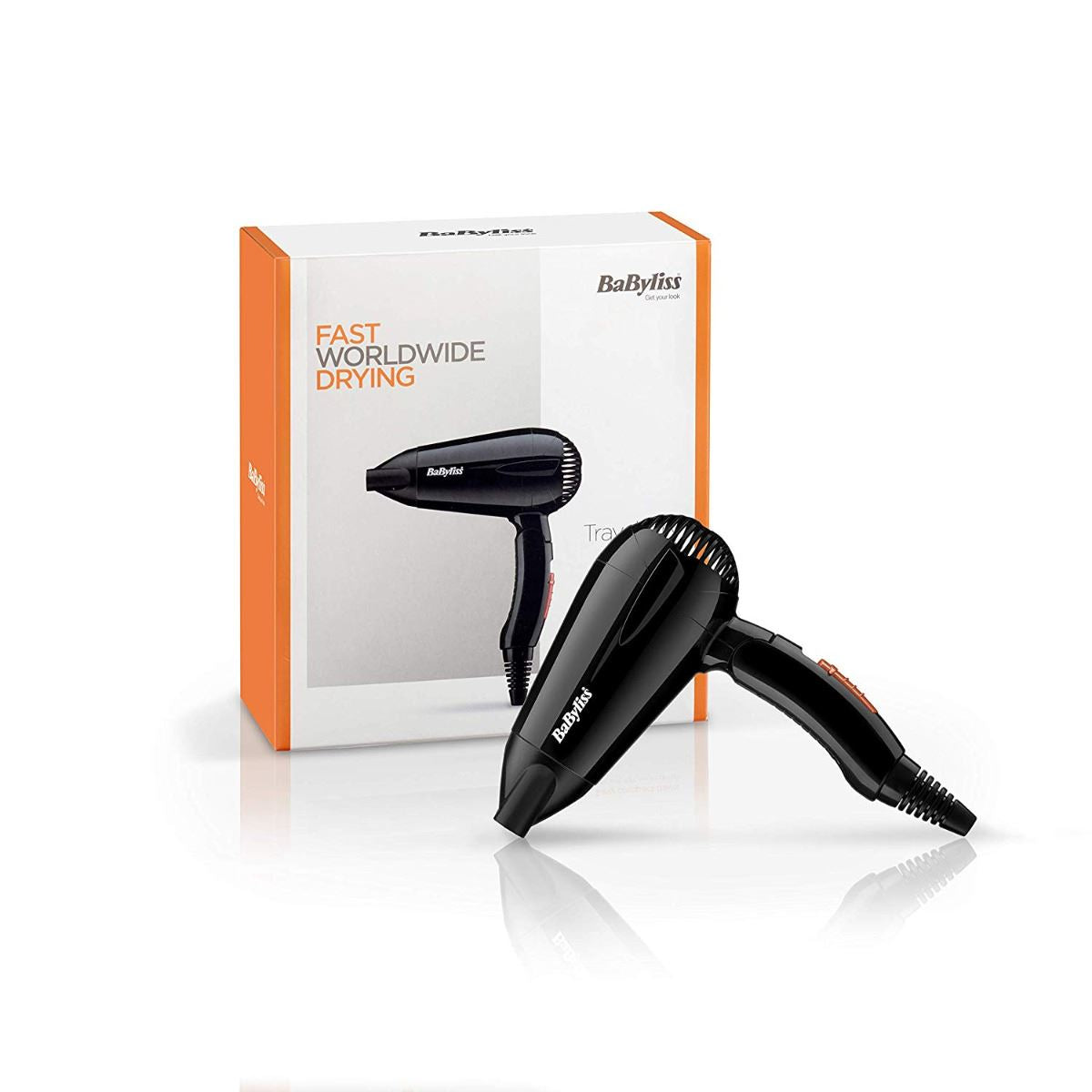 BaByliss Pro 5344U Lightweight Travel Hair Dryer 2000W Multi Voltage