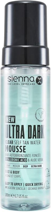 Sienna X Ultra Dark Tan Water Mousse Vegan Formulation Even Toning