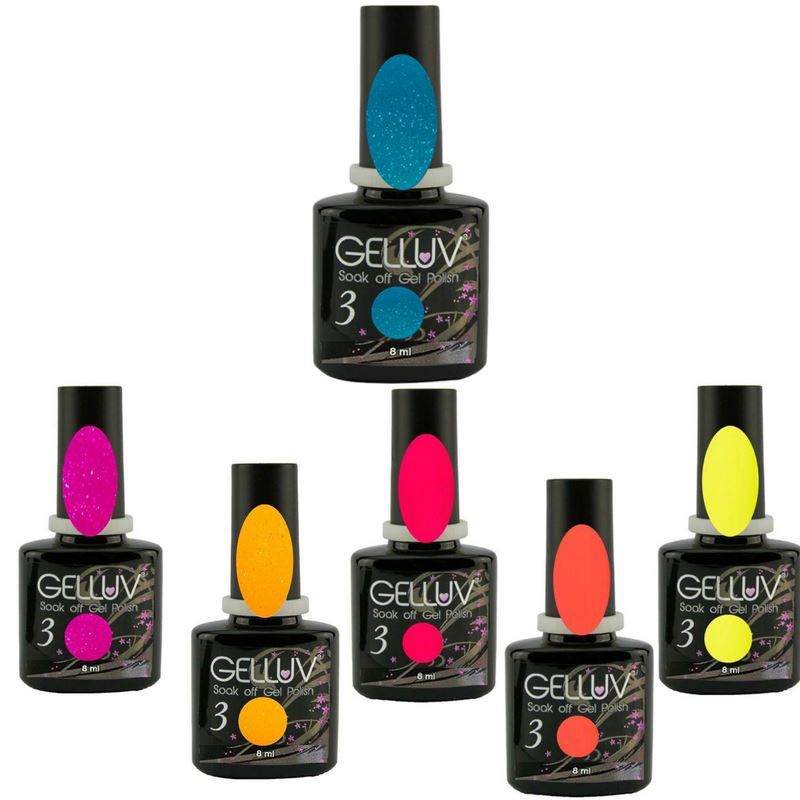 Gelluv Soak Off Gel Nail Polish Paradise Collection - 8ml Bottles