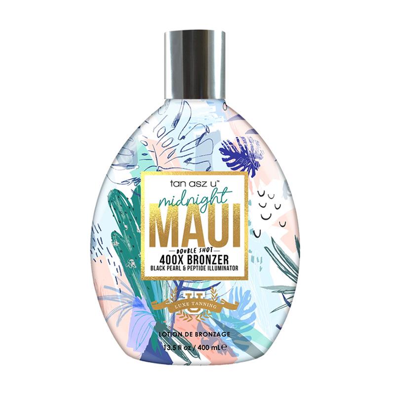 Tan Asz U Midnight Maui Tanning Lotion Double Shot 400X Bronzer 400ml