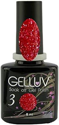 Gelluv Soak Off Gel Nail Polish All that Glitters Range - 8ml Bottles