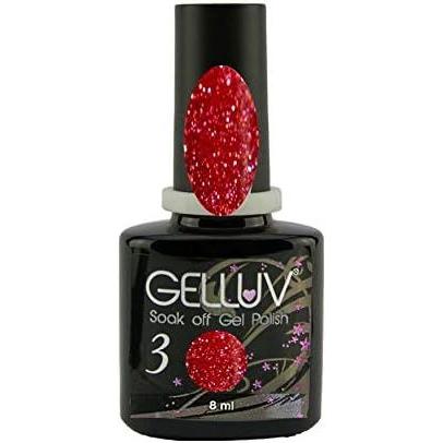 Gelluv Soak Off Vernis à ongles gel Gamme All That Glitters - Flacons de 8 ml