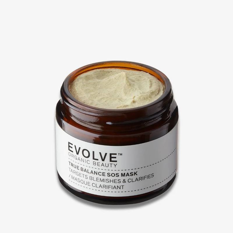 Evolve Organic Beauty True Balance SOS Face Mask Clay Treatment 60ml