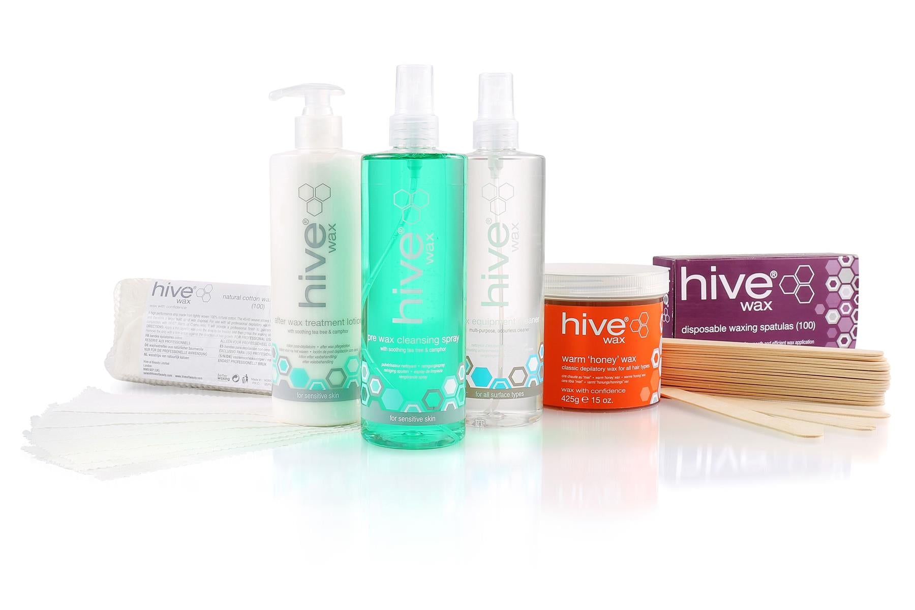 Hive of Beauty Warm Honey Accessory Pack Depilatory Waxing Essentials