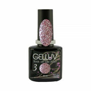 Gelluv Base de vernis à ongles Soak Off UV LED Collection d'été 8 ml Rose Paillettes