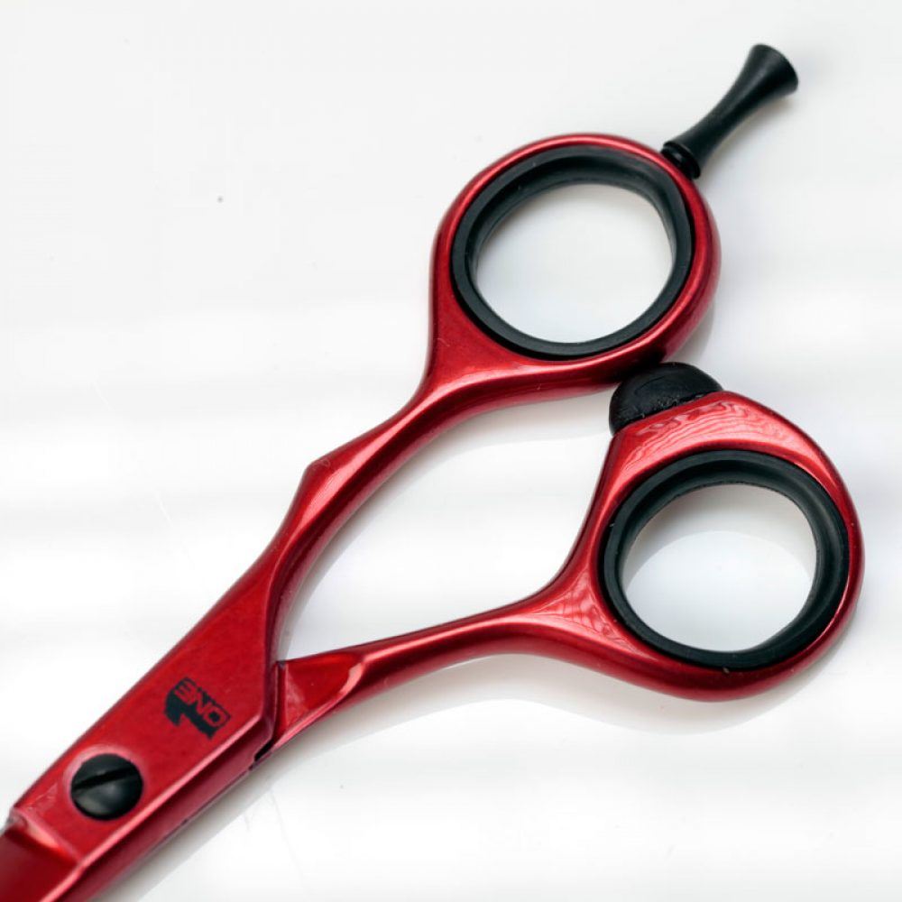 Glamtech Hairdressing Barber Stylist Scissors - Neon Red