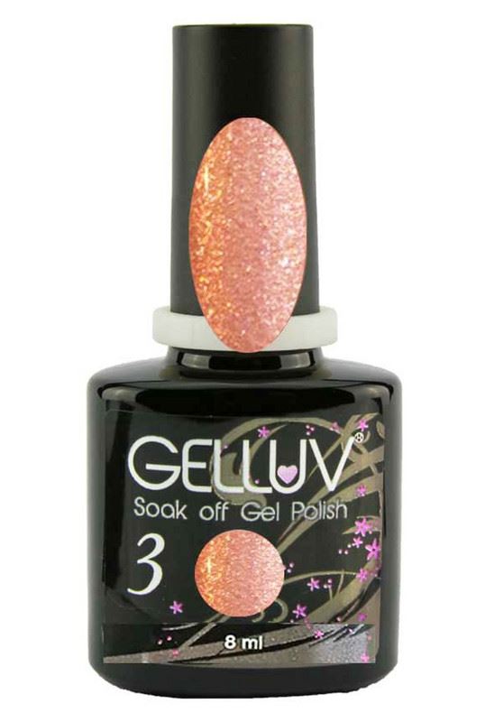 Gelluv Vernis à ongles UV LED Spring Collection Lasting Soak Off Gel 8 ml Pêche