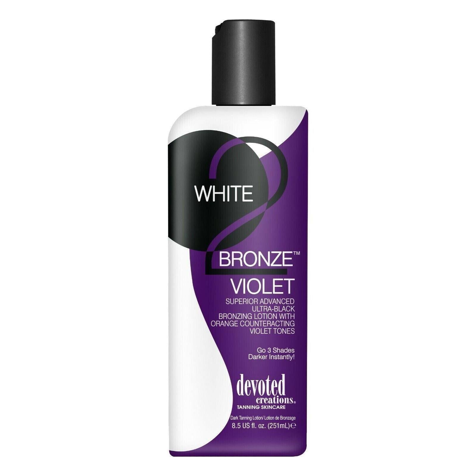 Lotion de bronzage Devoted Creations White 2 Bronze - Gamme complète