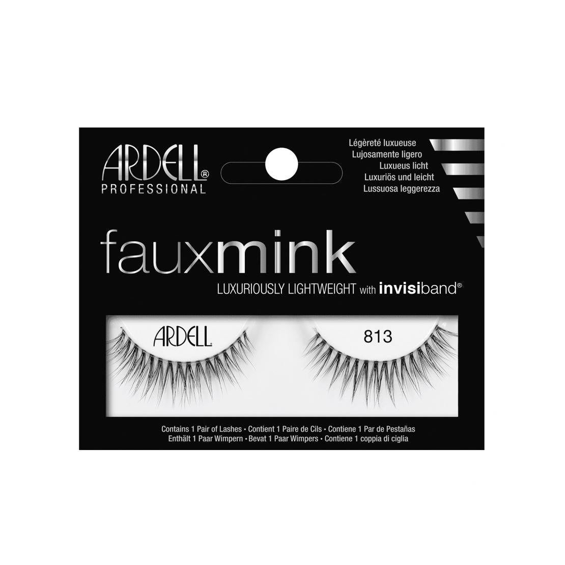 Ardell Faux Mink Eye Lashes Lightweight Invisiband Full Lash Look