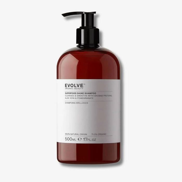 Evolve Beauty Organic Superfood Shine Hair Shampoo 500ml