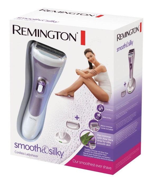 Rasoir pour femme sans fil Remington WDF4840 à double tête en aluminium, lisse, humide et sec