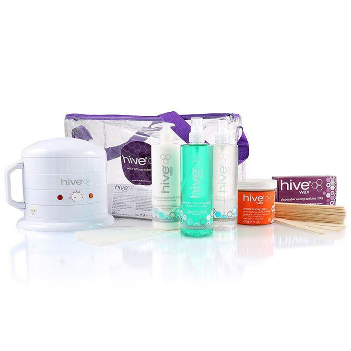 Hive Of Beauty Waxing Chauffe-cire numérique 1 litre et kit de miel chaud
