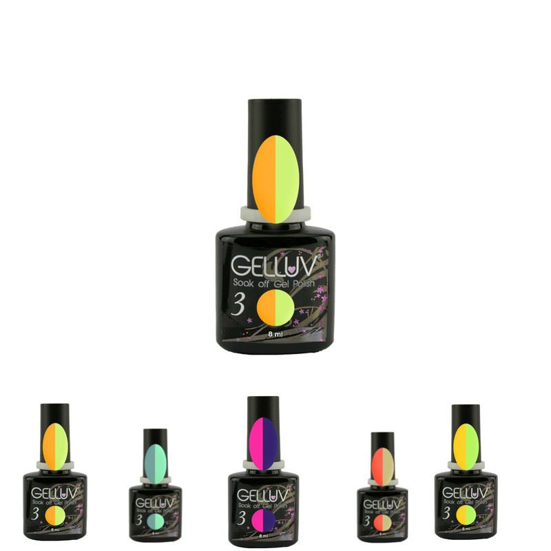 Gelluv Soak Off Gel Nail Polish Summer Collection - 8ml Bottles