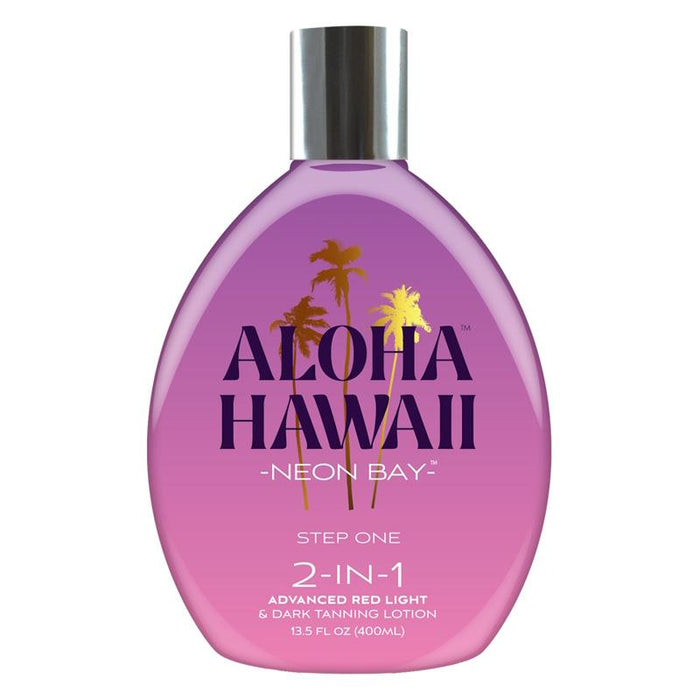 Tan Incorporated Step 1 Aloha Hawaii Neon Bay Tanning Lotion 400ml
