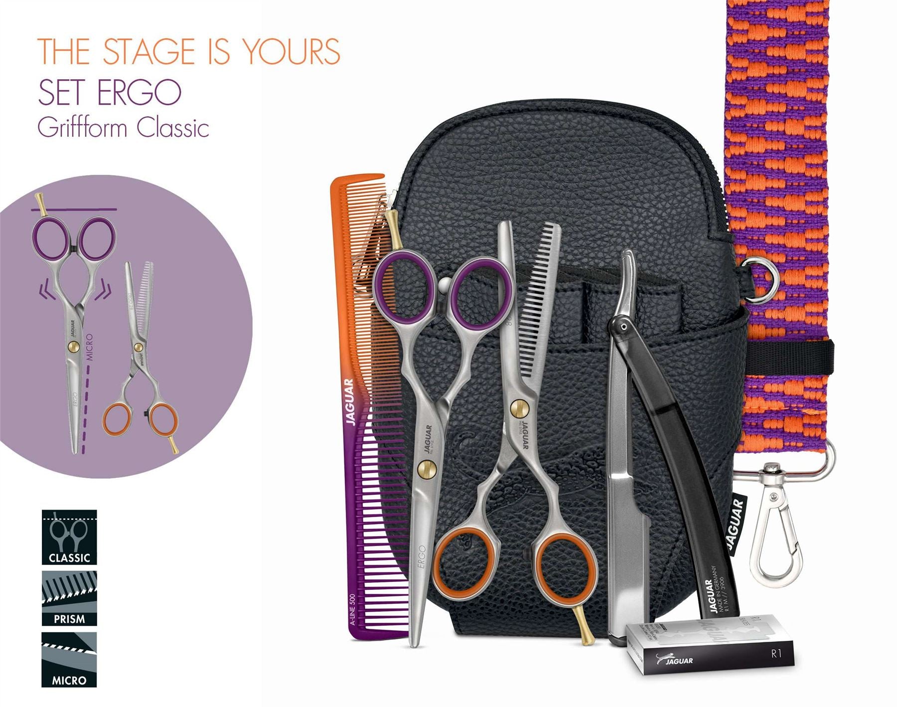 Jaguar Relax Basics Kit Hairdressing Scissors The Stage Is Yours 5.5