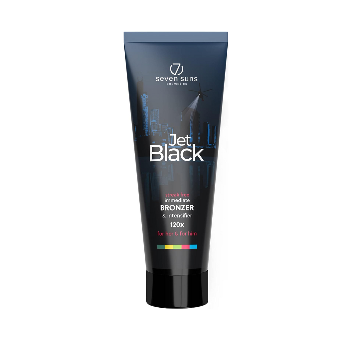 7suns Jet Black Immediate Bronzer Tanning Lotion 200X Bronzing Power 250ml