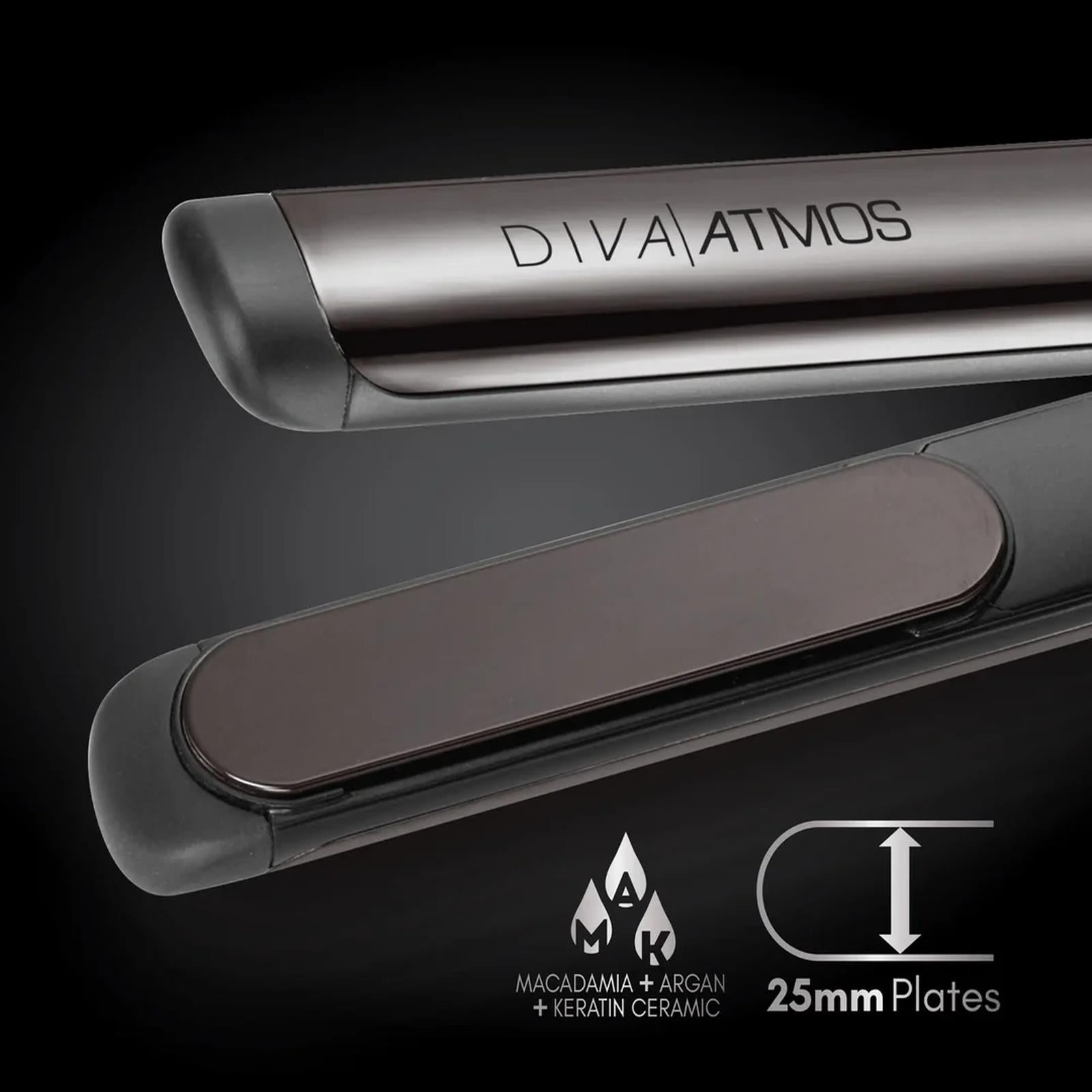 Diva Pro Styling Atmos Standard Professional Hair Styler 25mm Multi-Voltage Plug