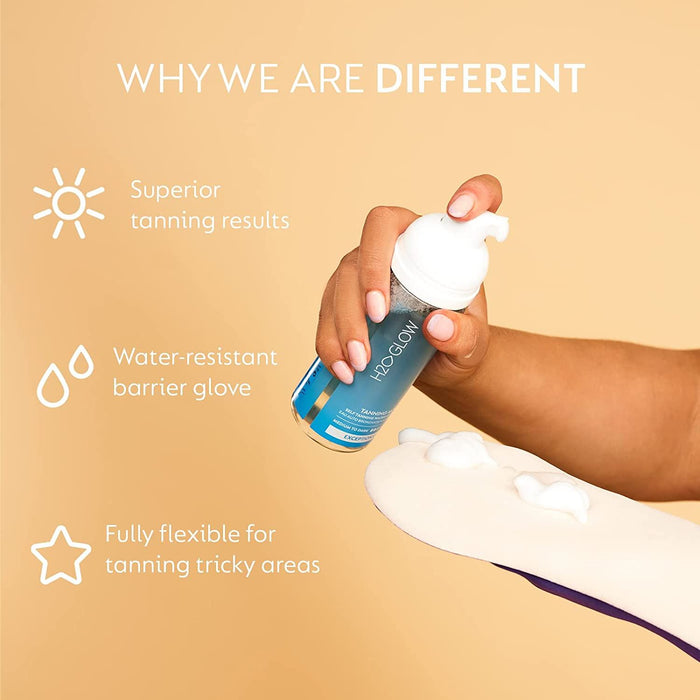 He-Shi Ultra Smooth Tanning Mitt Glove Fake Tan Applicator Washable Reusable