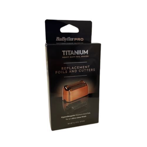 Babyliss Pro Titanium Shaver Replacement Foil & Cutters Kit For FXFS2 - Gold