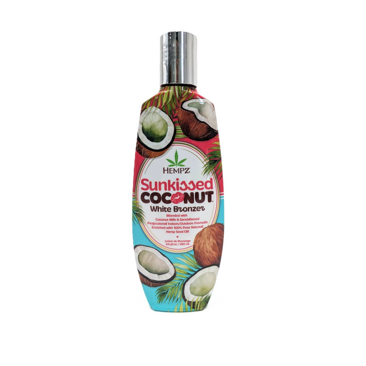 Hempz Sunkissed Coconut White Bronzer Tanning Lotion Indoor Outdoor Tan 250ml