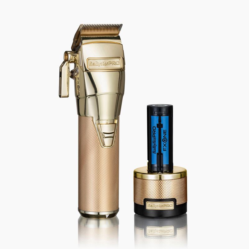 BaByliss Pro FXONE All Metal Hair Clipper Ergonomic Design Constant Lubrication Gold