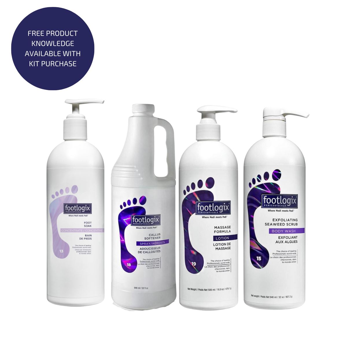 Footlogix Professional Back Bar Kit Full Professional Foot & Pedicure 946ml Set
