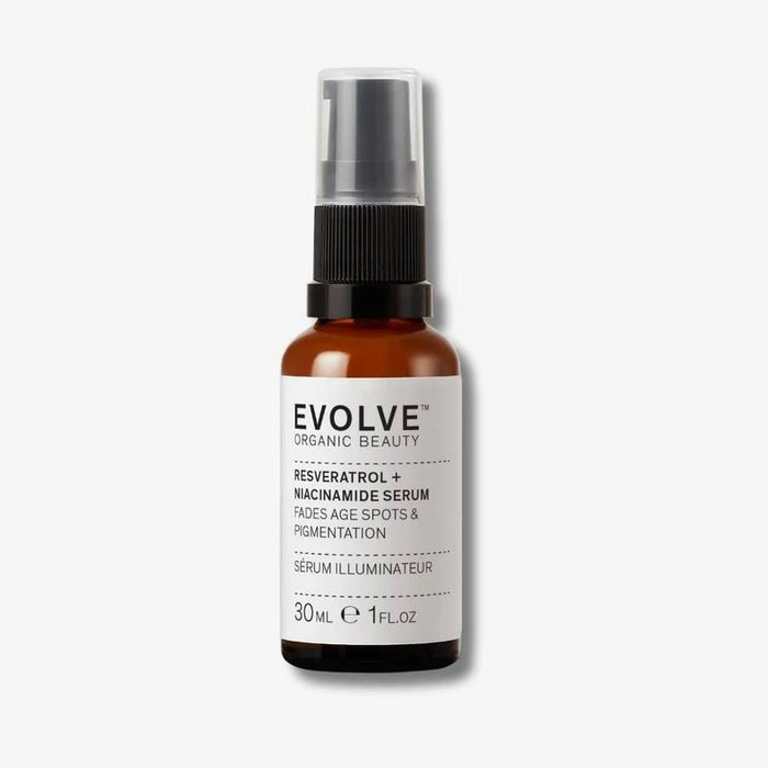 Evolve Beauty Organic Resveratrol + Niacinamide Serum Fades Age Spots 30ml