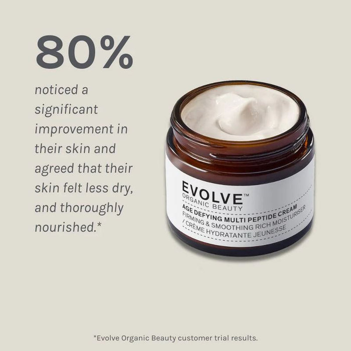 Evolve Organic Beauty Age-Defying Peptide Cream Firming Moisturiser 60ml