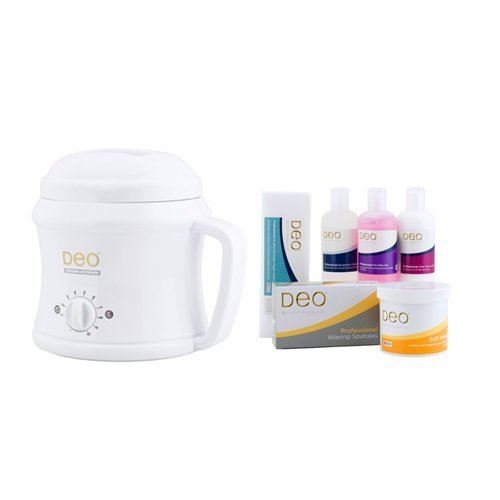Deo 500cc Salon Waxing Wax Heater Starter Kit - White