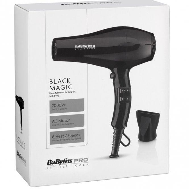 BaByliss Pro BAB6669BU Black Magic Hair Dryer 2000W Long Life AC Motor