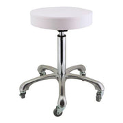 Deo Stool With Vinyl Seat for Salon & Spa - White