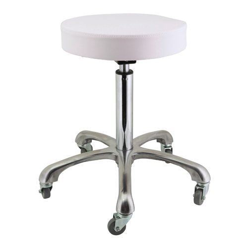 Deo Stool With Vinyl Seat for Salon & Spa - White