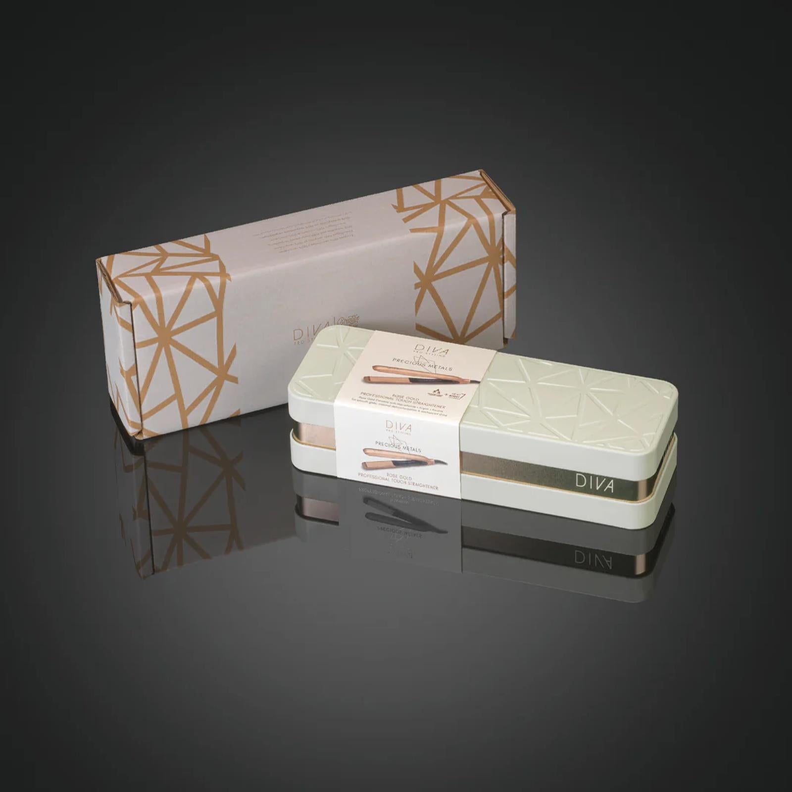 Diva Pro Precious Metals Touch Hair Straightener Instant Heat Up