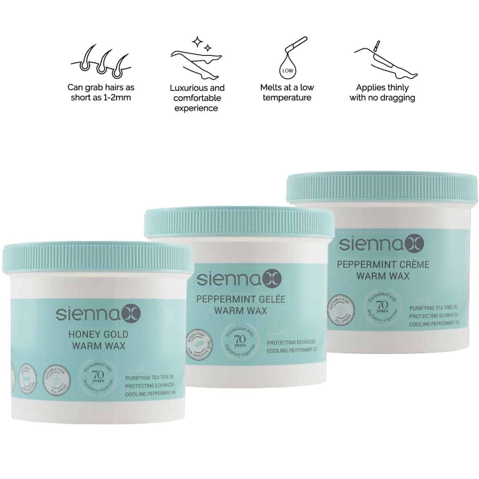 Sienna X Peppermint Gelée Warm Wax Vegan, Tea Tree & Echinacea - 450g