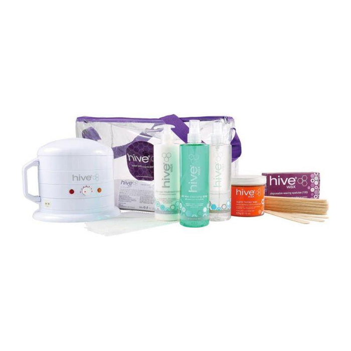 Hive Of Beauty Mini Wax Heater 0.5 Litre Warm Honey Kit
