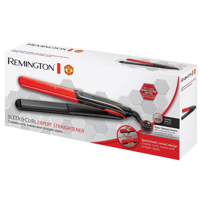 Remington S6755 Hair Straightener Iron Manchester United Special Edition