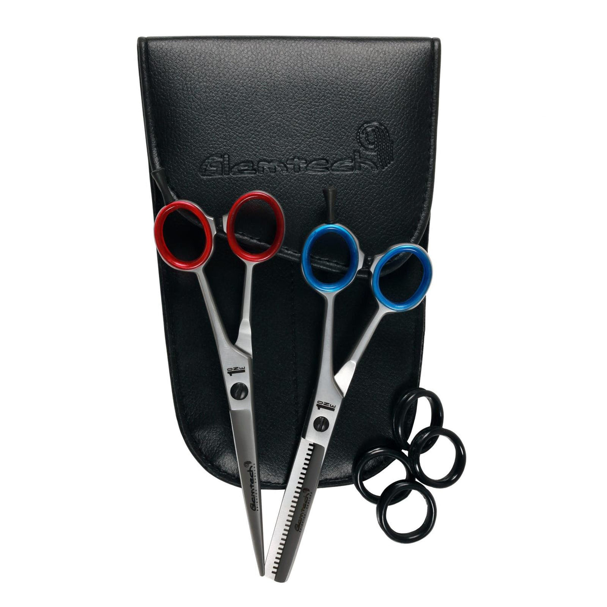 Glamtech One Scissor & Thinner Set Stainless Steel With Wallet