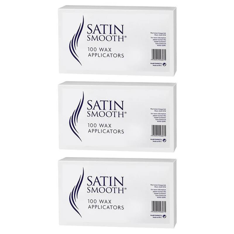 Spatules d'épilation lisses satinées, applicateurs de cire, paquet de 100 x 3